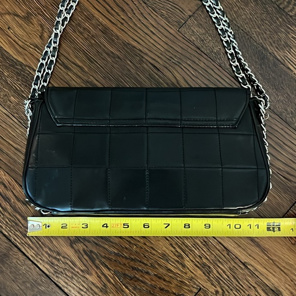 Black leather purse, perfect for evening or every day - Picture 4 of 7